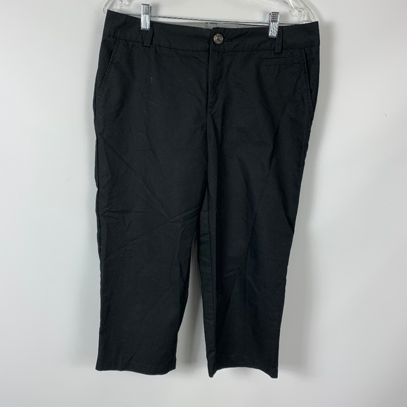 Dockers Black Sz 10 Capri Pants Cropped Stretch - Picture 1 of 3